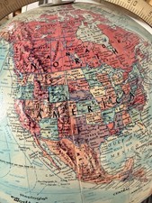 Replogle World Nation Series 12-Inch Raised Relief Globe on Gold Metal Base — listing 2