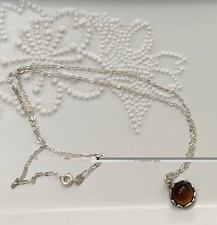 Sterling Silver Filigree Crescent Hoop Earrings with Garnet Beads — listing 4
