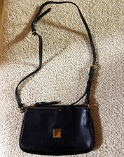 Dooney & Bourke All-Weather Leather Tan Crossbody Purse (7" x 6") — listing 6