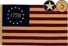 Vintage Bennington '76 13-Star American Flag 3x5 ft Cotton — listing 5