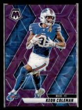 2024 Panini Mosaic Keon Coleman Blue Reactive Prizm Rookie Card No. 333
