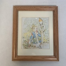 Framed Beatrix Potter Benjamin Bunny & Peter Rabbit Print — listing 3
