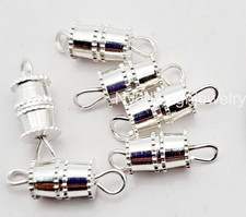plated jewelry findings Silver-Tone Jewelry Making Clasps and Jump Rings Lot — listing 5