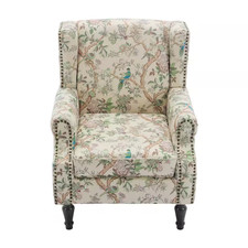 Upholstered Chair with Damask Chenille Fabric and Nailhead Trim (Detail), listing 6