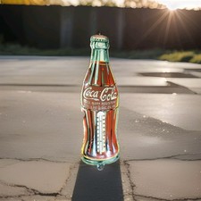 Vintage Coca-Cola "Sign of Good Taste" Metal Cigar Thermometer — listing 4