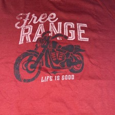 Life is Good Men's Crusher Tee with Motorcycle Graphic, Cream, Size XXL — listing 4
