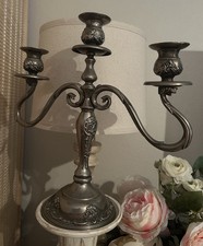 Godinger Silver Plated 3-Light Candelabra 14in