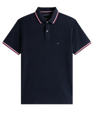 Tommy Hilfiger Women's Short Sleeve Johnny Collar Polo Top, Star Print, Size XL, listing 2