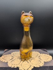 Amber Glass Figural Bud Vase / Figurine, Maker Unknown — listing 2