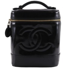 Chanel Black Leather Handbag with Serial Authenticity Sticker — listing 5