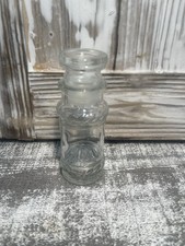 Vintage Pressed Glass Bud Vase with Fan-Rim, Silver Painted Finish — listing 3