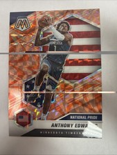 Panini Mosaic Anthony Edwards Blue Reactive Prizm Basketball Card