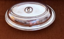 Vintage Silverplate Covered Vegetable Dish / Entrée Server with Pineapple Finial and Turned Wood Handles — listing 3