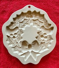 Brown Bag Cookie Art Cut-Apart Christmas Cookie Stamp/Mold - Ornaments, Candy Canes, French Horn, Wreath