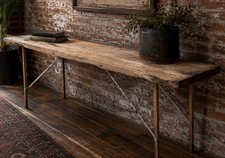 Antique Turned-Leg Farmhouse Work Table / Kitchen Table — listing 5