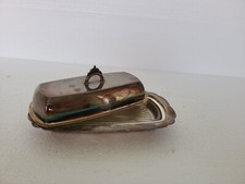 Vintage Pilgrim Silverplate Covered Butter Dish with Glass Insert — listing 3