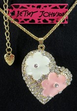 Betsey Johnson Blush Pink Heart-Quilted Satchel with Bow Detail — listing 2