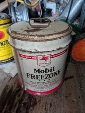 Vintage Mobil Oil Metal Drum / Barrel with Pegasus-Era Logo — listing 3