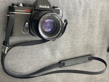 Konica 35mm SLR Film Camera with Konica Hexanon Lens and Leather Case, listing 2