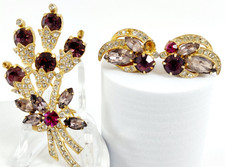 Eisenberg Ice Rhinestone Bib Statement Necklace with Marquise & Round Crystals — listing 5