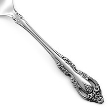 Oneida Community Stainless Teaspoon, Brahms Pattern, Ornate Pierced Scroll Handle — listing 3