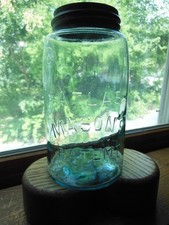 Atlas Mason Quart Canning Jar, Clear Glass with Embossed 'A' Logo — listing 6