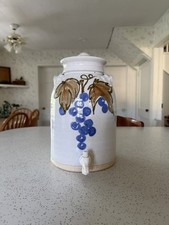 Hand-Painted Stoneware Lidded Trinket/Keepsake Box with Teddy Bear & Stars Motif — listing 4