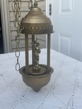 Vintage MCM Hanging Goddess Oil Rain Lamp — listing 2