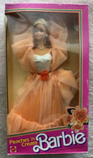 Vintage Peaches 'n Cream Barbie Doll in Peach Iridescent Gown — listing 4