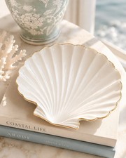 Lenox Aegean Shell Chip and Dip Dish with Gold Trim — listing 6