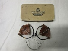 Vintage Willson Safety Goggles with Wire Mesh Side Shields and Original Enameled Metal Case — listing 5