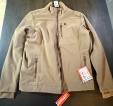 Cinch Bonded Fleece-Lined Softshell Zip Jacket, Heather Gray