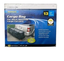 Highland Black Vinyl Zippered Storage/Carry Bag with Straps Empty storage/gear bag