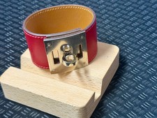 Hermès Paris Black Leather Jewelry Box with Orange Presentation Box, 5" Square — listing 4