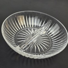 Princess House Highlights Crystal Divided Relish Dish — listing 5