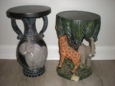 Decorative Resin Elephant Figural Pedestal Stand / Candle Holder Base — listing 3