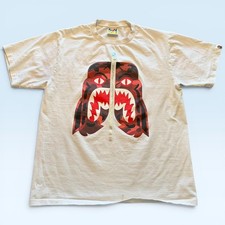 BAPE A Bathing Ape 1st Camo Shark Tee Grey — listing 3