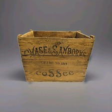 Antique Forbes Coffee St. Louis Wooden Advertising Shipping Crate — listing 2