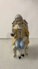 Porcelain Figurine of Seated Georgian Gentleman with Bouquet No mark at all — listing 3