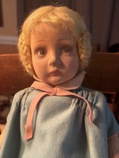 Lenci Felt Doll in Pink Dress with Certificato di Origine — listing 5