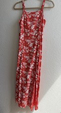 Tropical Floral Striped High-Neck Maxi Dress — listing 5