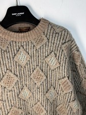 Yves Saint Laurent Vintage Brown & Cream Colorblock Knit Sweater — listing 2