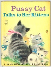 Pussy Cat Talks to Her Kittens Vintage Children's Book, Rand McNally 1943 Edition, #357 — listing 5