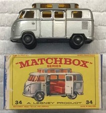 Matchbox Superfast No. 23 Volkswagen Camper with Raised Orange Roof