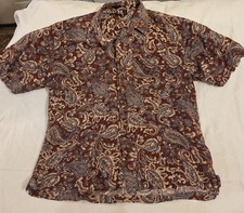 Vintage Van Heusen Studio Red Paisley Button-Up Shirt — listing 2