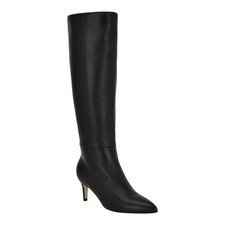 Calvin Klein Garray Knee-High Pointed-Toe Kitten Heel Boots, Light Brown, Size 9.5 M — listing 6