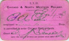 1899 Chicago & North-Western Railway Annual Pass No. 1287 South Dakota — listing 5