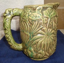 Weller Pottery Marvo Pitcher with Embossed Fern and Foliage Design — listing 4