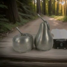 Web Pewter Figural Apple & Pear Salt and Pepper Shaker Set — listing 4