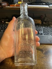 Vintage Creomulsion Cough Medicine Embossed Clear Glass Bottle — listing 3